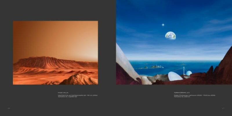 Kapitel "Pangäa", Seite 26-27 Ralf Schoofs SPACE ART Buch, Seite 26-27