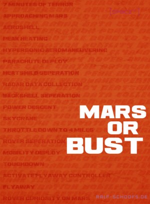 Poster NASA Rover Curiosity - Mars or bust Poster NASA Rover Curiosity - Mars or bust
