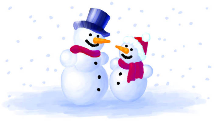 Cartoon: Zwei Schneemänner