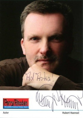 Autogrammkarte von Perry Rhodan Autor Hubert Haensel
