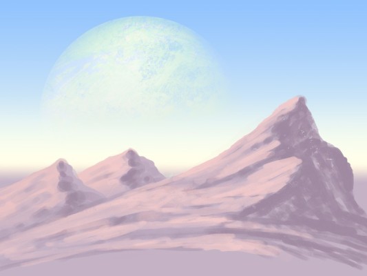 gekritzelte Landschaft