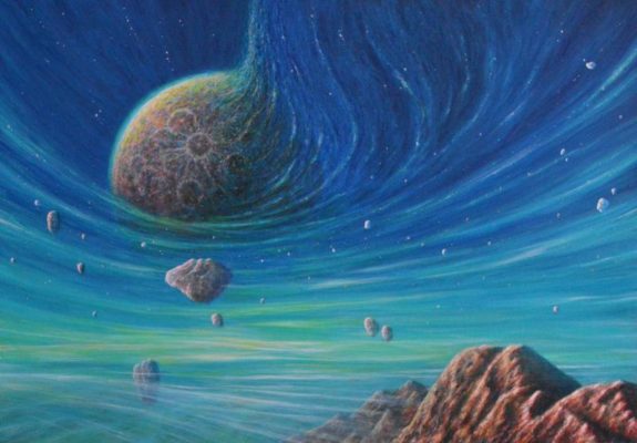 Freies Arbeiten Sci-Fi Landschaft