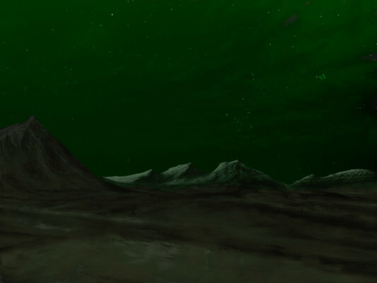 Nightglow on planet Mars